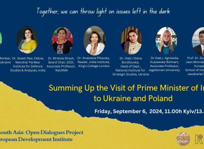 Summing up Indian PM Modi’s visit to Poland and Ukraine, EEDI Discussion Panel, 6 September 2024